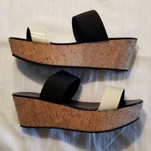 Charles David Cork Wedges Platform